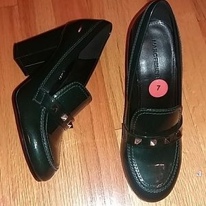 Marc Fisher Dark Green  Loafer Pumps